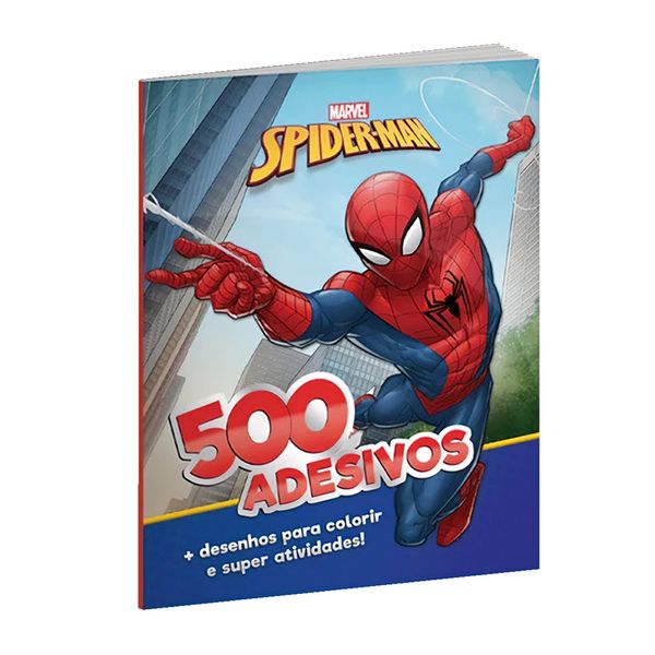 Livro Infantil Culturama Spider Man com 500 Adesivos Livro Infantil Culturama Spider Man com 500 Adesivos