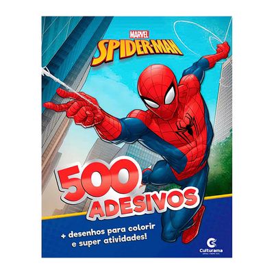 Livro Infantil Culturama Spider Man com 500 Adesivos