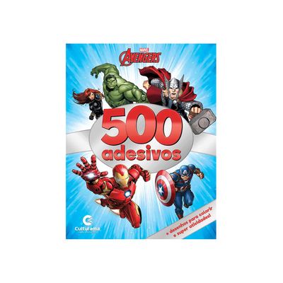 Livro Infantil Culturama Colorindo Vingadores com 500 Adesivos