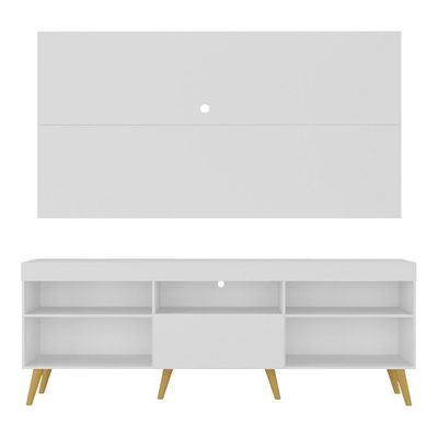 Rack Com Painel Tv 65" Retrô Flórida Up Multimóveis V1042