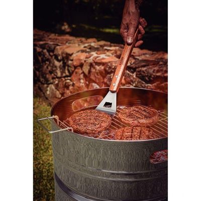 Churrasqueira à Carvão Tcp 400 Em Aço Inox Com Balde Para Carvão Em Aço Esmaltado
