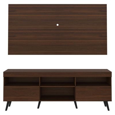 Rack Com Painel E Suporte Tv 65" Retrô Multimóveis V3134