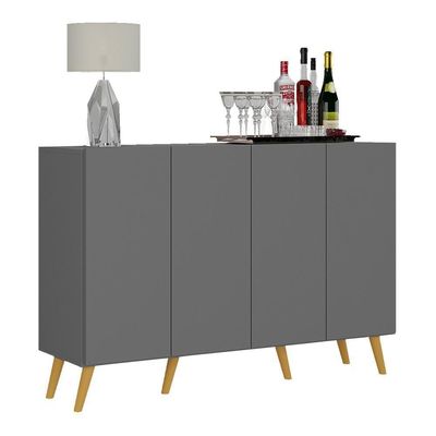 Aparador Buffet 4 Portas Vegas V3560 Rustic/Natural