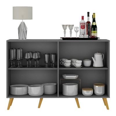 Aparador Buffet 4 Portas Vegas V3560 Rustic/Natural