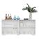 Aparador Buffet 4 Portas Vegas V3563 Branco Branco