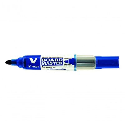 Kit Marcador Para Quadro Branco + Refil Pilot V-board Master Azul
