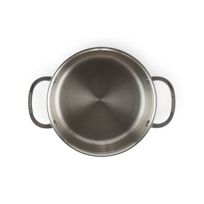 CAÇAROLA LE CREUSET FUNDA SIGNATURE 3-PLY EM AÇO INOXIDÁVEL 24CM 96600624000000
