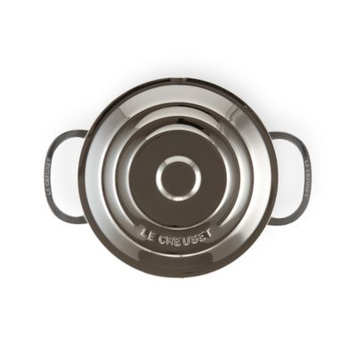CAÇAROLA LE CREUSET FUNDA SIGNATURE 3-PLY EM AÇO INOXIDÁVEL 24CM 96600624000000