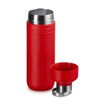 GARRAFA LE CREUSET TÉRMICA ON THE GO EM AÇO INOXIDÁVEL 1 LITRO VERMELHO 41066330600001