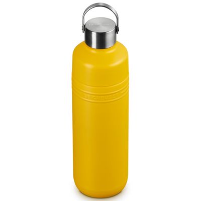 GARRAFA LE CREUSET TÉRMICA ON THE GO EM AÇO INOXIDÁVEL 1 LITRO AMARELO NECTAR 41066336720001