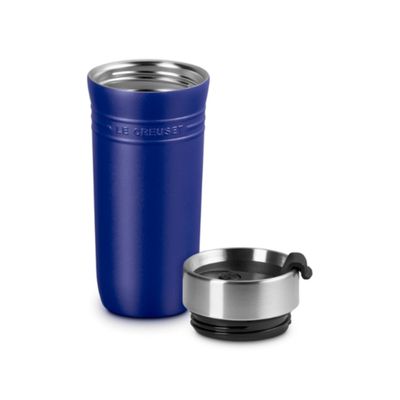 CANECA LE CREUSET TÉRMICA ON THE GO EM AÇO INOXIDÁVEL 350ML  AZURE BLUE 41067192200001