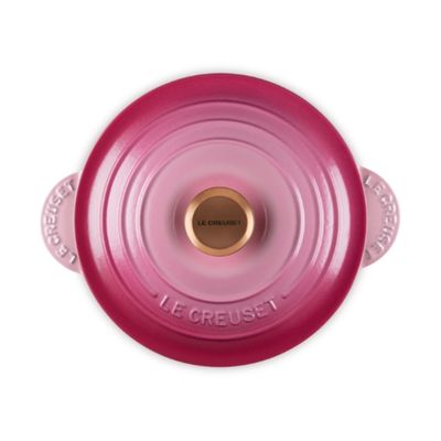PANELA LE CREUSET DE ARROZ EVERY SEM TAMPA INTERNA EM FERRO FUNDIDO ROSA BERRY 20CM 21110204390446
