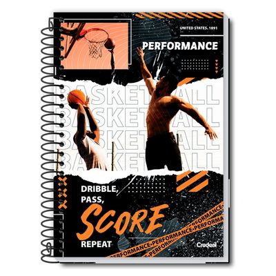 Caderno Universitário Masculino Performance 280F/20 Matérias Credeal
