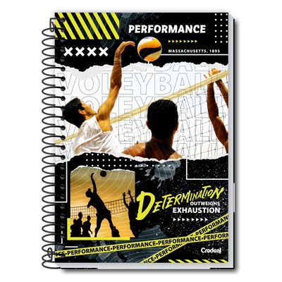 Caderno Universitário Masculino Performance 280F/20 Matérias Credeal