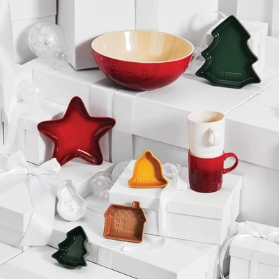 CANECA LONDON LE CREUSET HOLLY 200ML EM CERÂMICA BRANCO 80032200100003