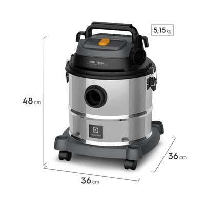 ASPIRADOR DE PÓ E ÁGUA ELECTROLUX EM INOX 220V GT20I