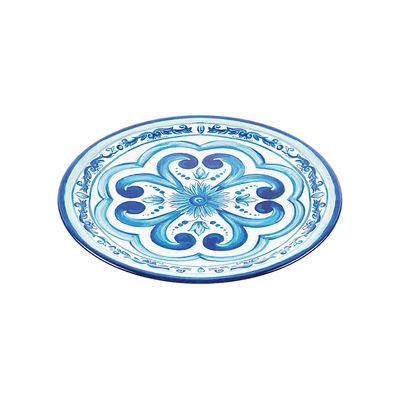 PRATO DE JANTAR GUZZINI EM MELAMINA 27,5CM AZUL 28191152