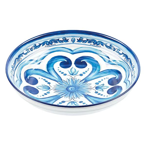 PRATO DE SOPA GUZZINI EM MELAMINA 21,5CM AZUL 28191052