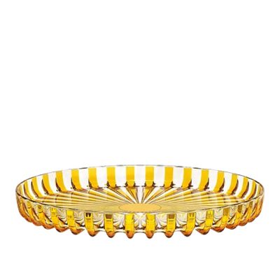 BANDEJA DE SERVIR GUZZINI REDONDA EM BIO PLÁSTICO DOLCEVITA AMARELO AMBER 125701151