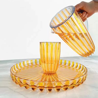 BANDEJA DE SERVIR GUZZINI REDONDA EM BIO PLÁSTICO DOLCEVITA AMARELO AMBER 125701151