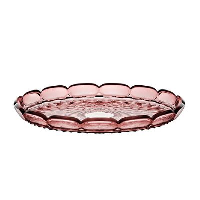 BANDEJA DE SERVIR GUZZINI LARGE EM ACRÍLICO 36CM VANITY TERRA MAUVE 128600LTE280