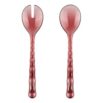 TALHERES DE SALADA GUZZINI EM ACRÍLICO VANITY TERRA 27,5CM MAUVE 129600TE280