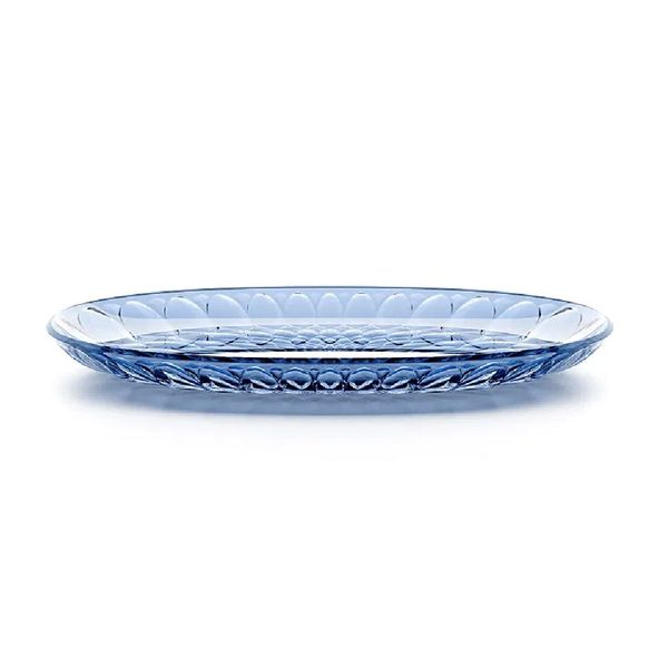 BANDEJA DE SERVIR GUZZINI OVAL SMALL EM ACRÍLICO VANITY ACQUA 32CM DENIM BLUE 131301SAC283