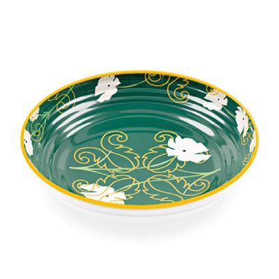 PRATO DE SOPA GUZZINI FUSION 21CM EM MELAMINA VERDE E DOURADO 28193052