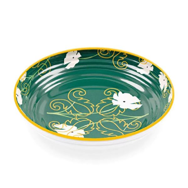 PRATO DE SOPA GUZZINI FUSION 21CM EM MELAMINA VERDE E DOURADO 28193052