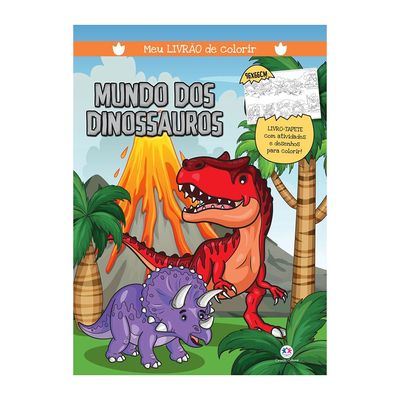 Meu Livrão de Colorir Ciranda Cultural Mundo dos Dinossauros 16 Páginas