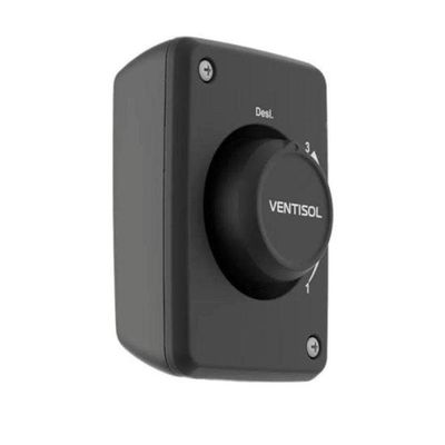 Ventilador De Parede Ventisol Oscilante 50cm Aço Preto Bivolt