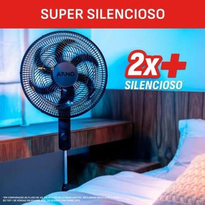 Ventilador De Coluna Arno Essential 40cm 6 Pás 140w Ve2c 220v