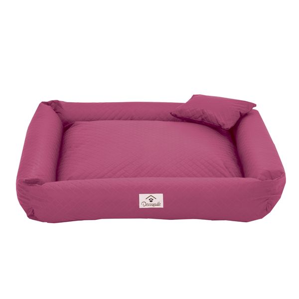 Cama Para Pet Cães E Gatos Pink Porte Medio Impermeavel