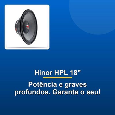 Alto Falante Hinor Hpl 18 1000w Rms 8r Subwoofer