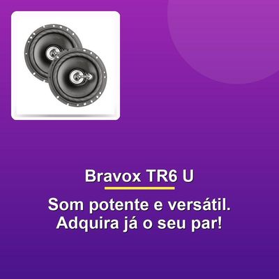 Alto Falante Bravox Tr6 U 6 60w Rms 4r Universal Par