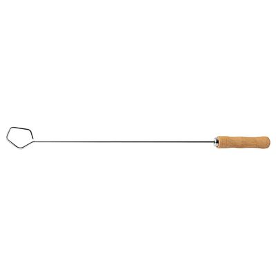 Espalhador de Brasas Churrasco com Lâmina em Inox e Cabo de Madeira Natural 67cm - Tramontina Marrom