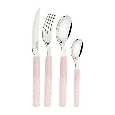 Faqueiro Bliss com Lâminas em Inox e Cabos de Polipropileno Linho 16pçs - Tramontina Outras
