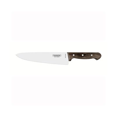 Faca para Carne em Inox e Cabo Castanho Polywood 10pol - Tramontina Preto