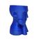 Rosto Enfeite Decoração Impressão 3D Porta Objeto Vaso 14 cm Sala Azul Metálico