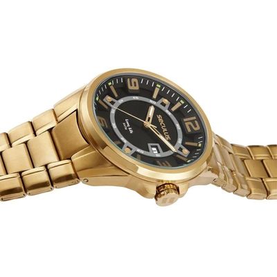Relógio Seculus Masculino Ref: 44316gpsvda3 Esportivo Dourado