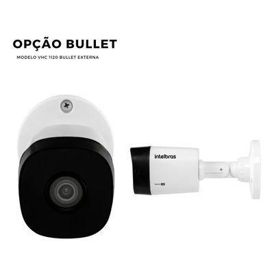Kit Cftv 4 Câmeras Multi Hd 720p 1mp Dvr Intelbras Mhdx 1104