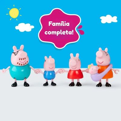 Peppa Pig E Sua Família com 5 Bonecos G0506 - Hasbro
