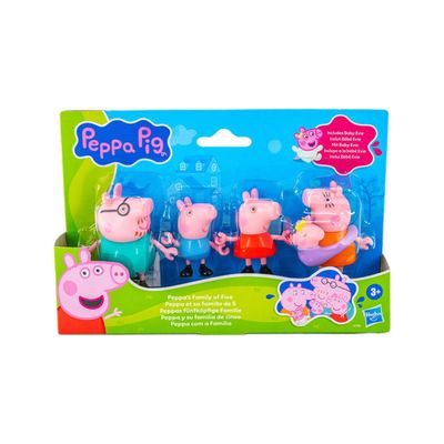 Peppa Pig E Sua Família com 5 Bonecos G0506 - Hasbro