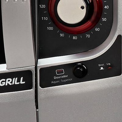 Forno Elétrico Gourmet Grill Autolimpante 44 Litros Fischer Prata / 110V
