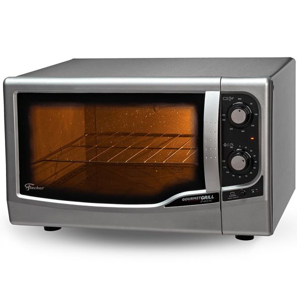 Forno Elétrico Gourmet Grill Autolimpante 44 Litros Fischer Inox / 110V