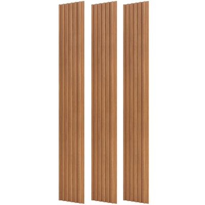 Painel Ripado de Madeira Para Sala Quarto 134x250cm Bairon D03 Freijó - Lyam Decor