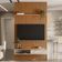 Painel Ripado Para TV 60 Pol Slats e Bancada Lisa 141x250cm L05 Nature Off White - Lyam Decor