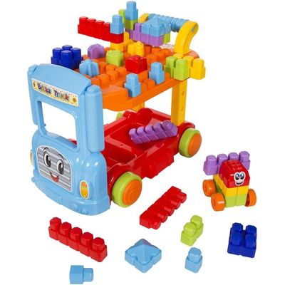 Caminhão Didático Blocos Montar Grande BricksTruck - Maral