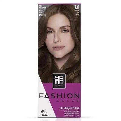 Coloração 7.0 Louro Natural Yamá Fashion  60G
