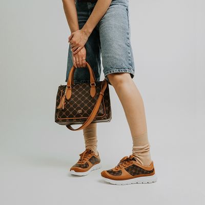 Bolsa Tote Transversal Feminina Rafitthy 28.16137 Caramelo